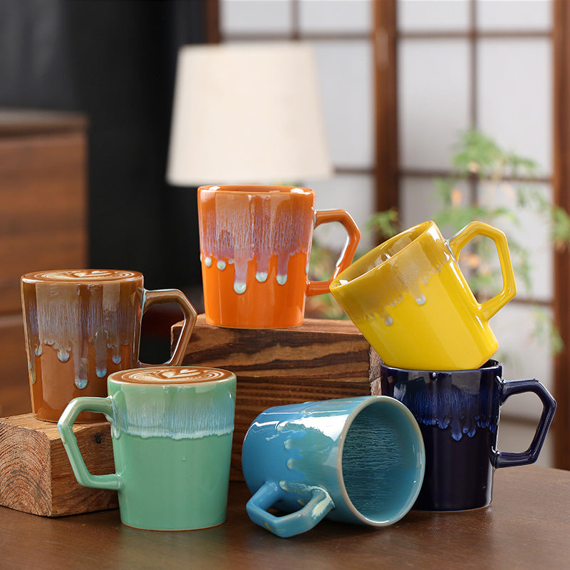 Flowing-Glaze Ceramic Mug, 300ml