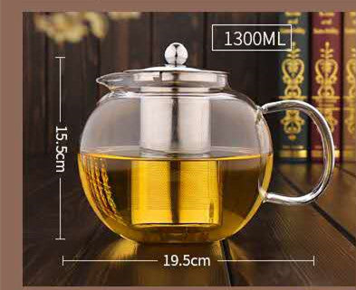 Heat-Resistant Glass Teapot