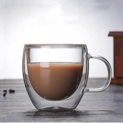 Double-Wall Glass Coffee Mug