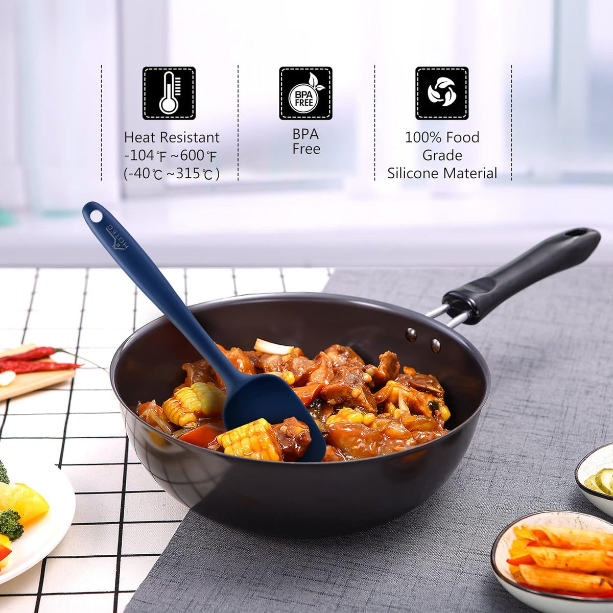 Heat-Resistant Silicone Spatula Set