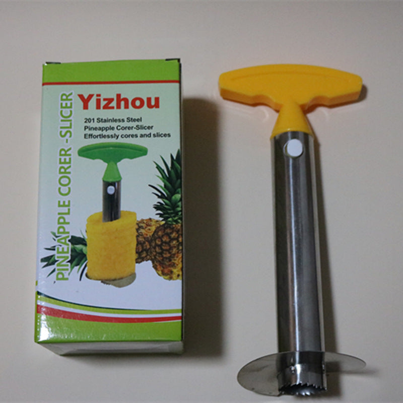 Stainless Steel Pineapple Corer - Yellow