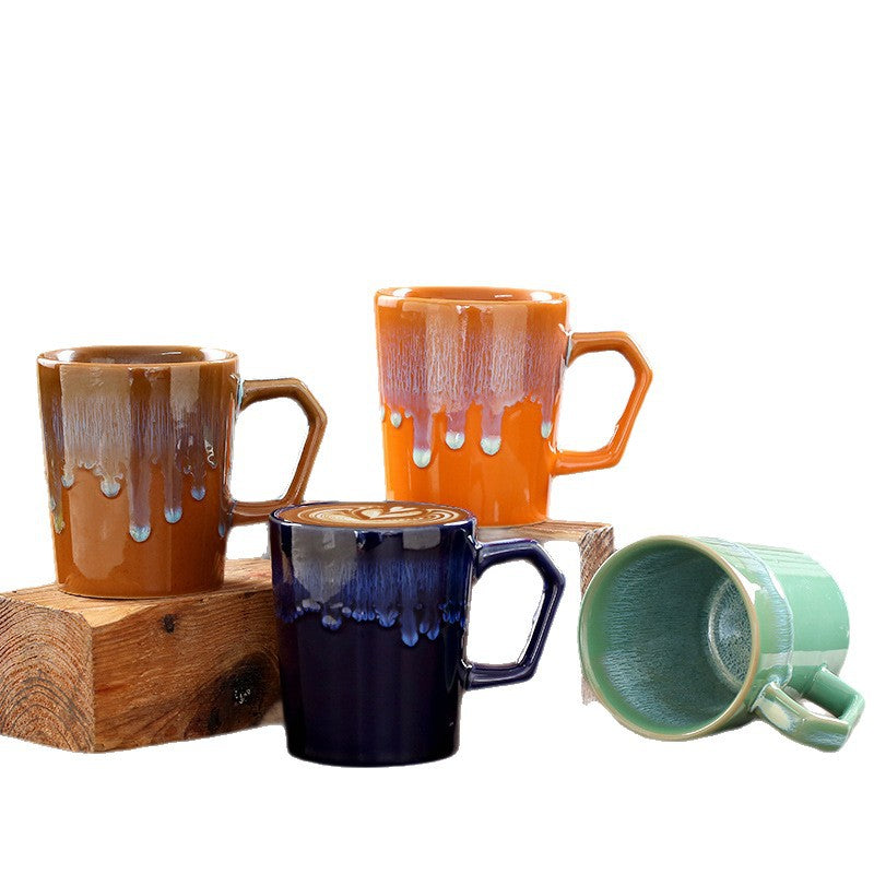 Flowing-Glaze Ceramic Mug, 300ml
