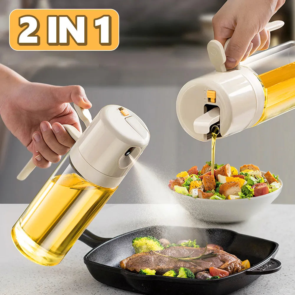 2-in-1 Oil Sprayer and Pourer Bottle