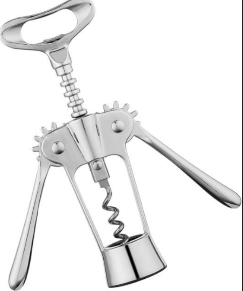 Wine and Beer Bottle Opener - Silver