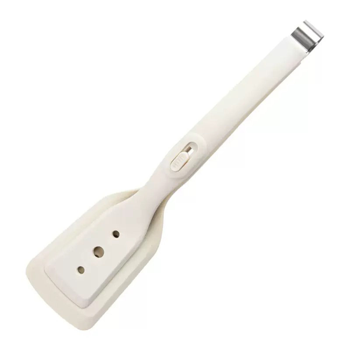 2-in-1 Silicone Spatula Tongs - White