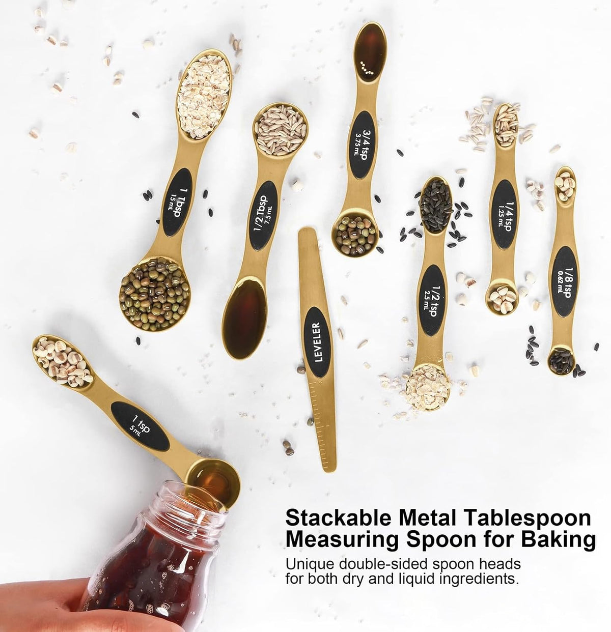 Magnetic Stainless Steel Measuring Spoons