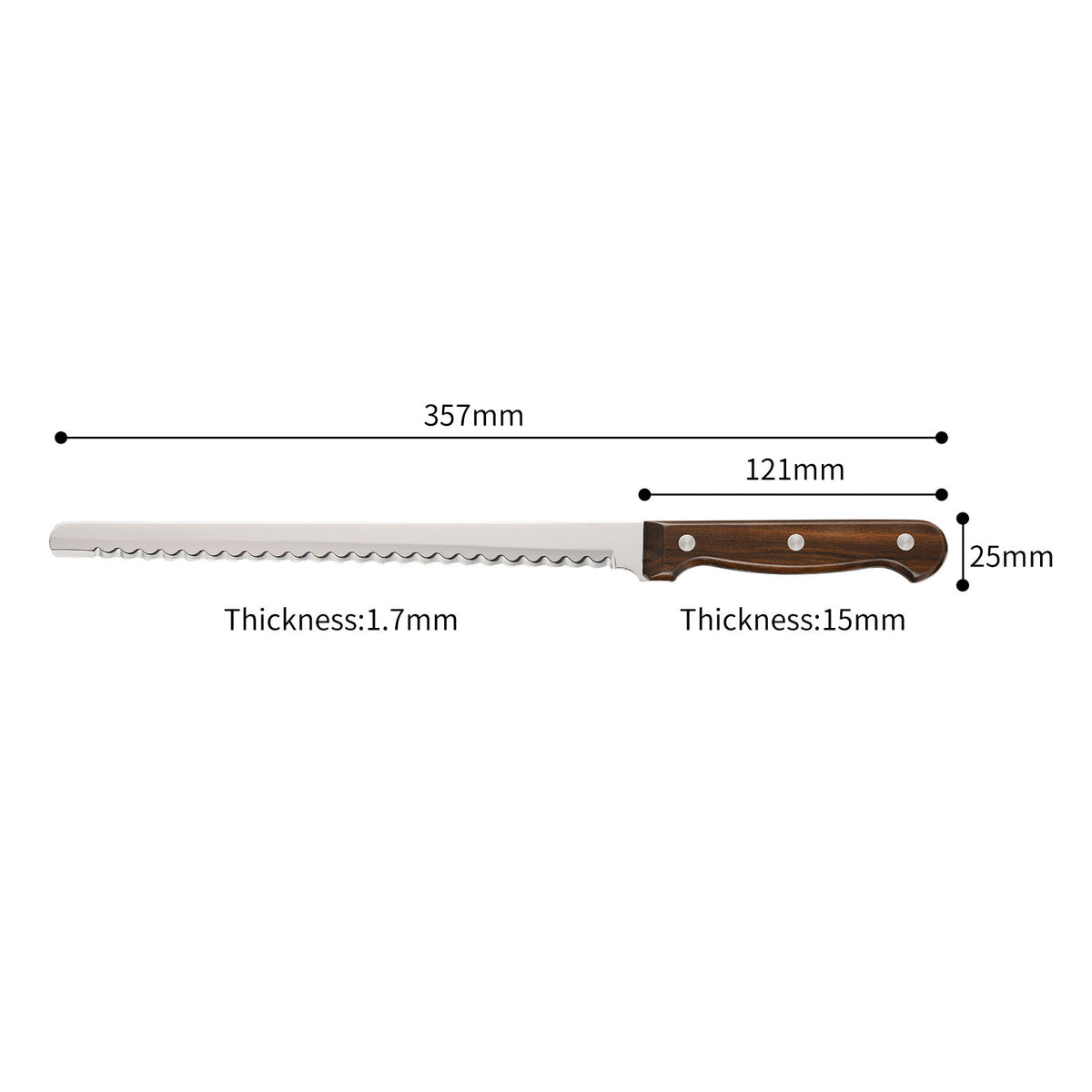 10-Inch Mirror-Polish High-Carbon Blade