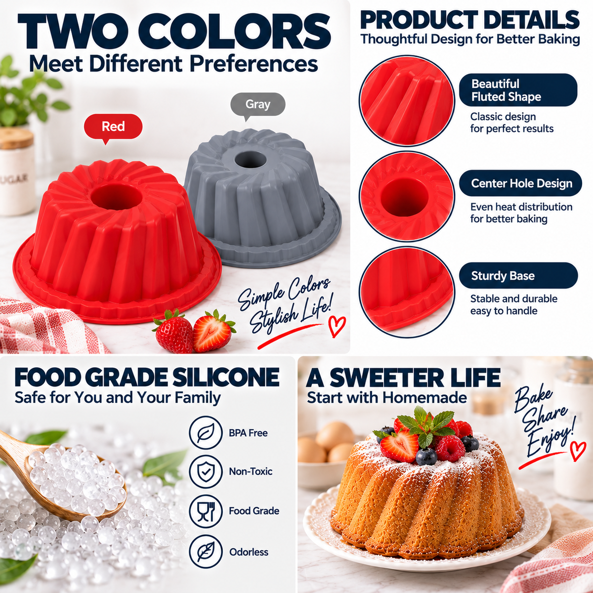 Silicone Bundt Cake Mould