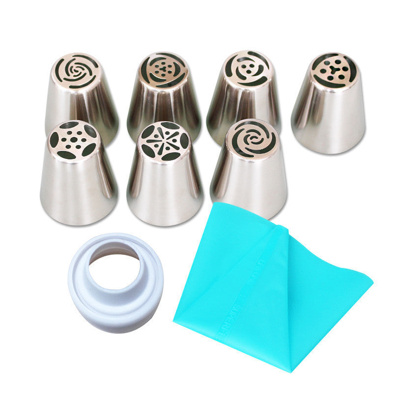 27-Piece Stainless Steel Piping Nozzle Set
