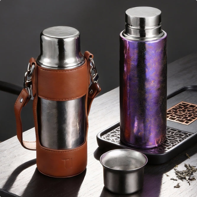 Double-Wall Insulated Tea Tumbler with Infuser