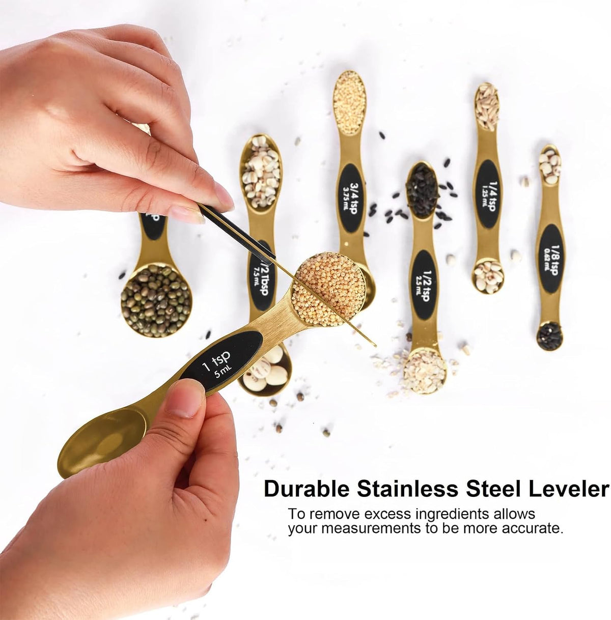 Magnetic Stainless Steel Measuring Spoons