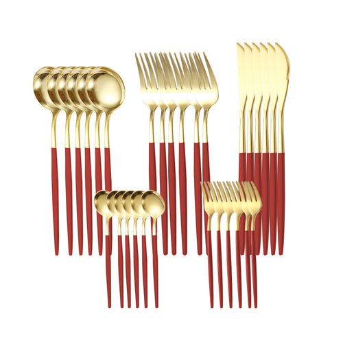 30-Piece Stainless Steel Cutlery Set