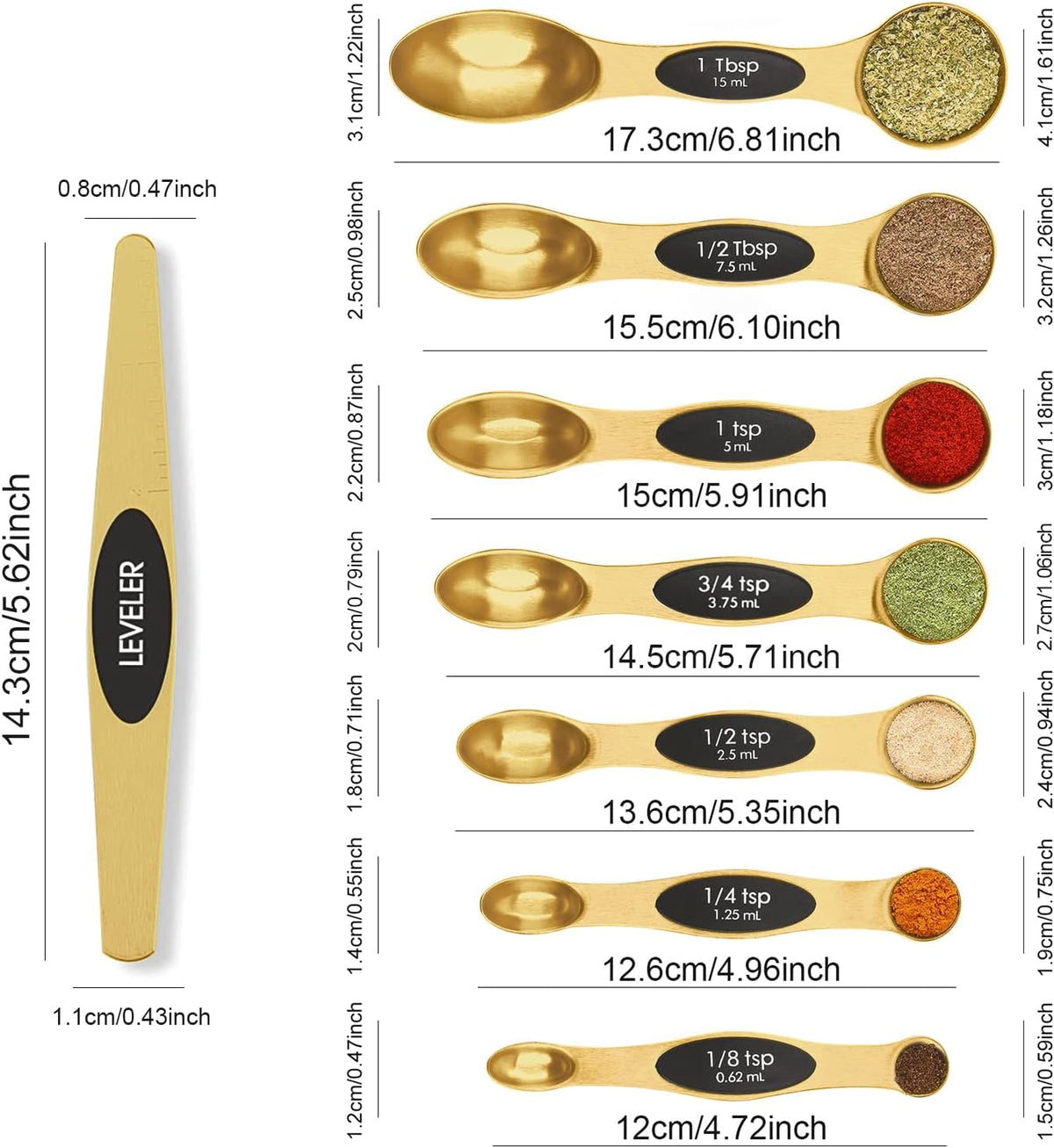 Magnetic Stainless Steel Measuring Spoons