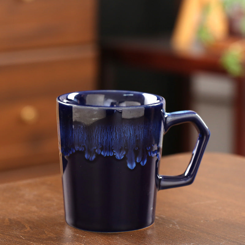 Flowing-Glaze Ceramic Mug, 300ml