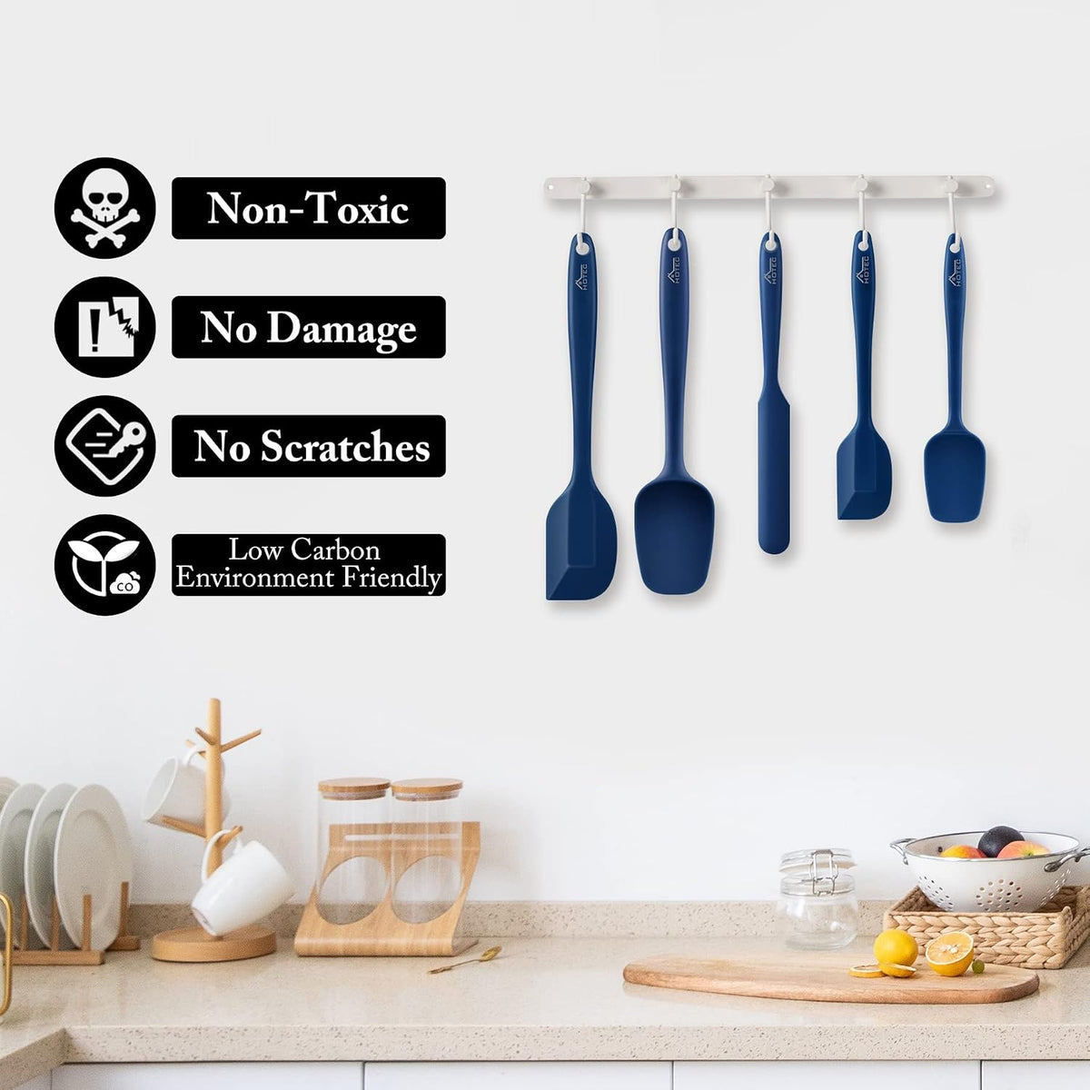 Heat-Resistant Silicone Spatula Set