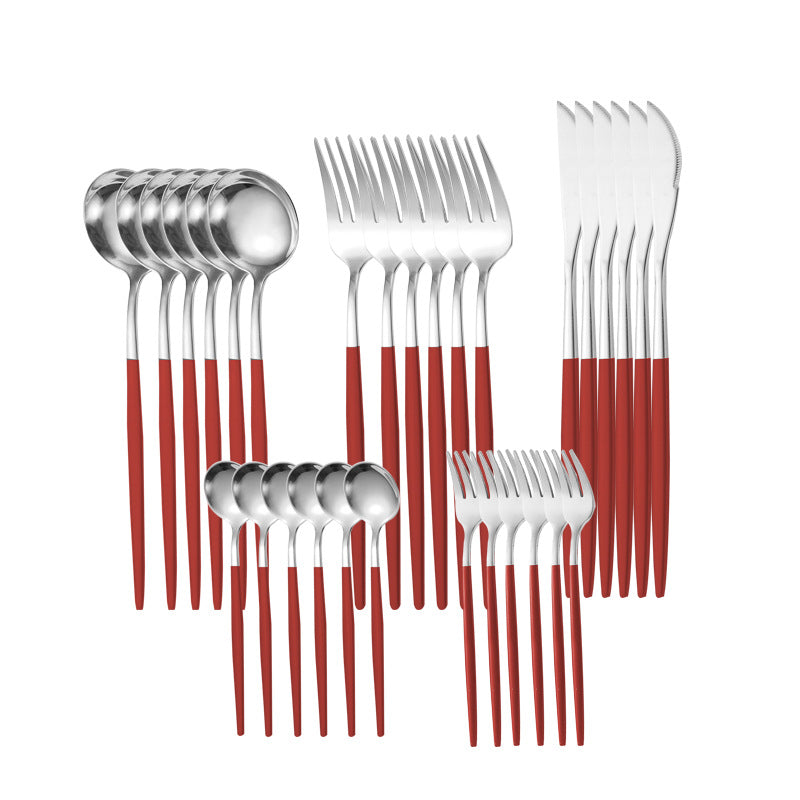 30-Piece Stainless Steel Cutlery Set