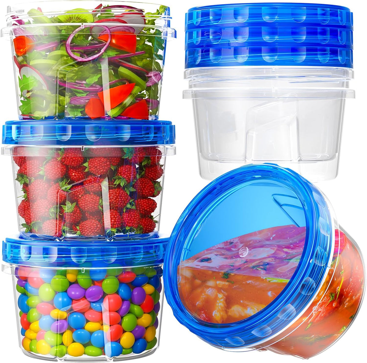 Freezer Storage Containers, 500ml (6-Pack)