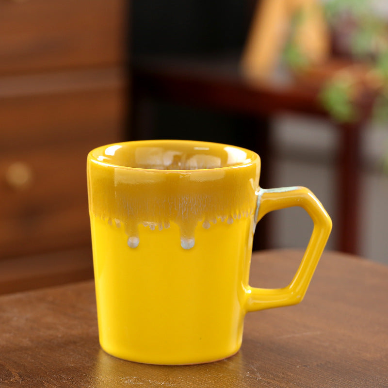 Flowing-Glaze Ceramic Mug, 300ml
