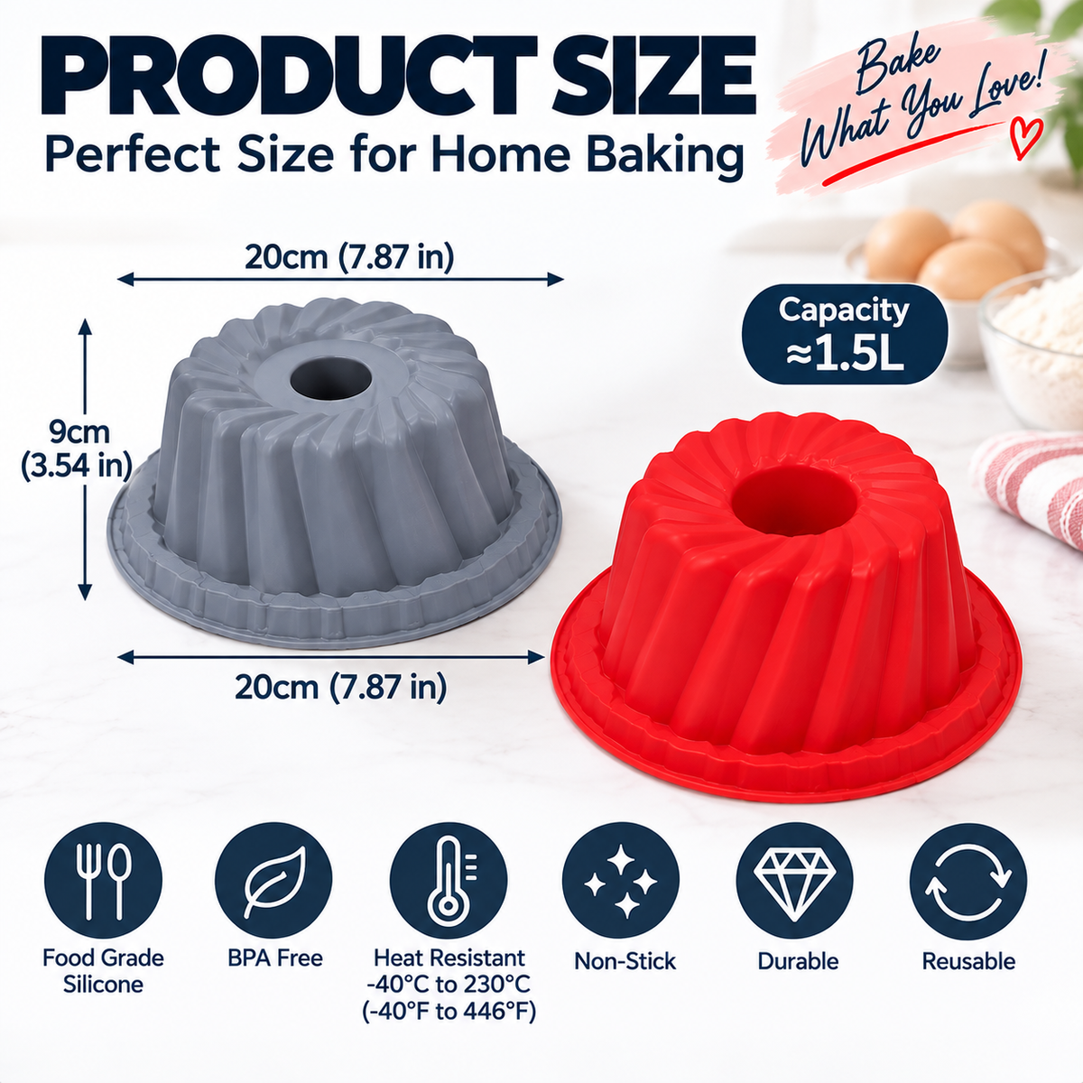 Silicone Bundt Cake Mould