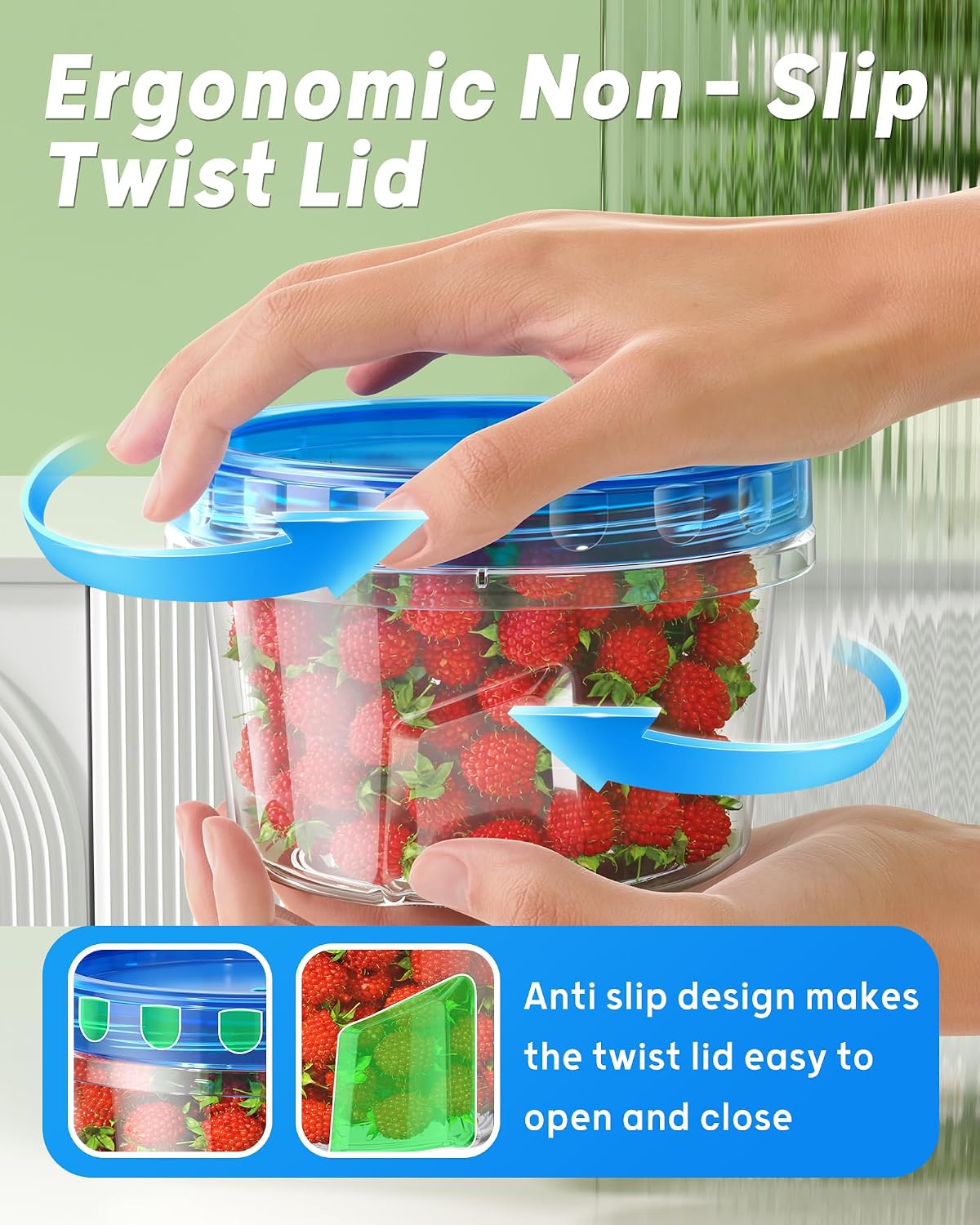 Freezer Storage Containers, 500ml (6-Pack)