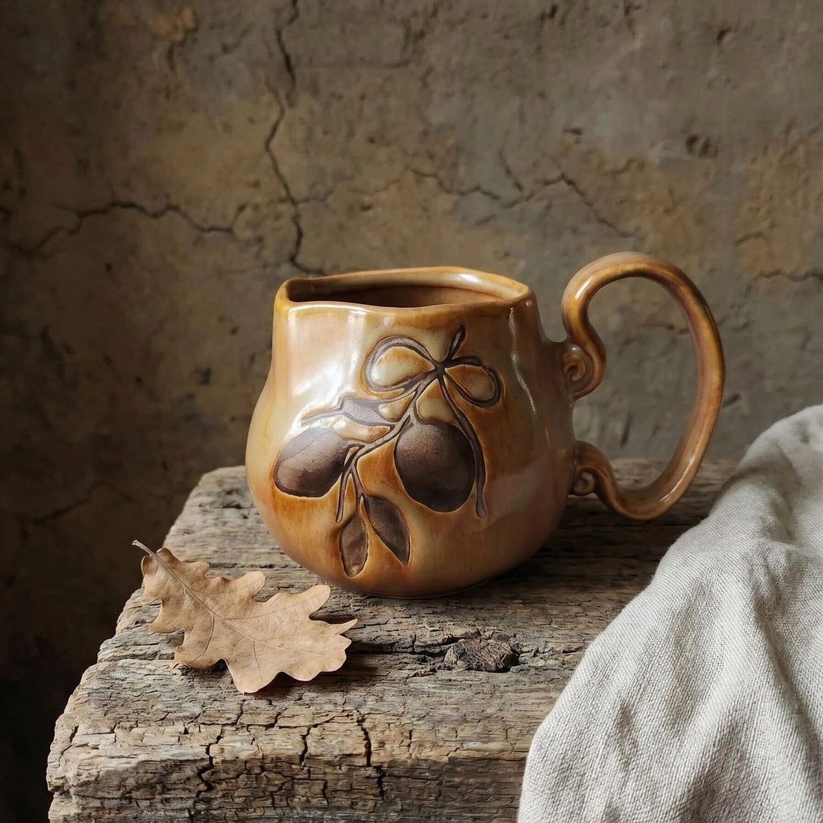 Kiln-Glaze Stoneware Coffee Mug