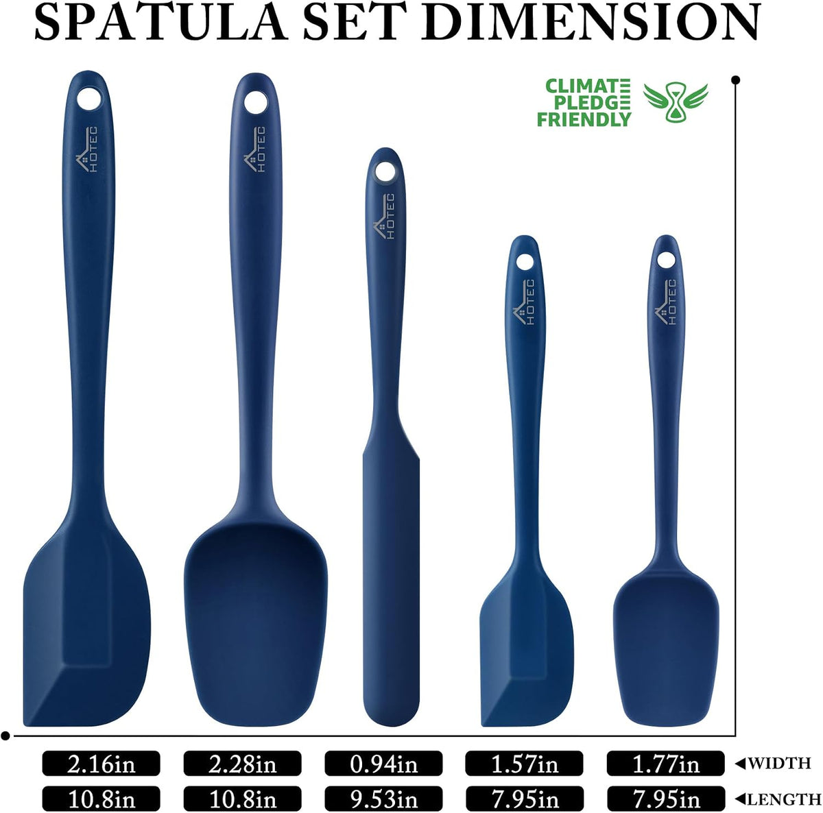 Heat-Resistant Silicone Spatula Set